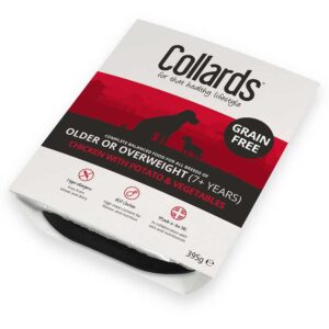 COLLARDS Grain Free Older/Overweight Chicken & Veg Tray, 395g