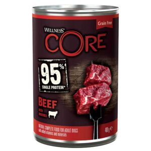 WELLNESS CORE Dog Beef & Broccoli Can, 400g