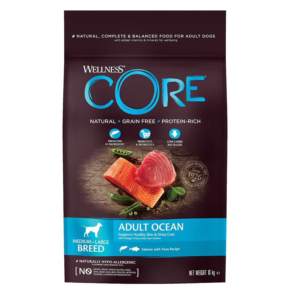 WELLNESS CORE Salmon & Tuna Dog Food, 10kg