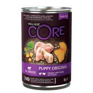 WELLNESS CORE Puppy Chicken with Turkey & Pumpkin Can, 400g