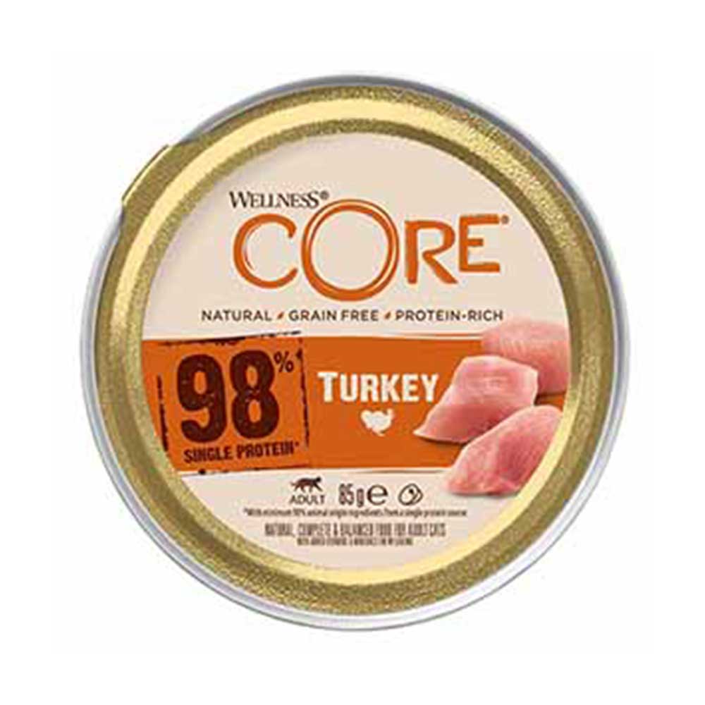 WELLNESS CORE 98% Turkey Cat Food, 85g