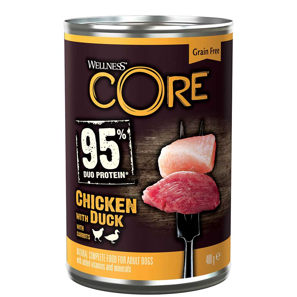 WELLNESS CORE Chicken & Duck Dog Food Can, 400g