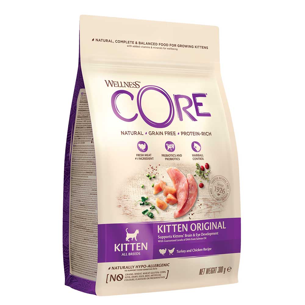 WELLNESS CORE Original Turkey Kitten Food, 300g