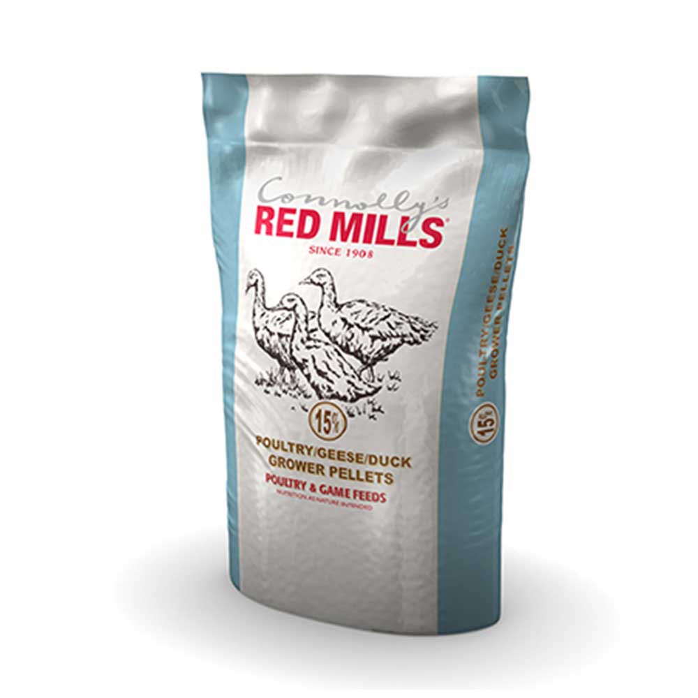 RED MILLS 15% Poultry/Geese/Duck Grower Pellets, 20kg