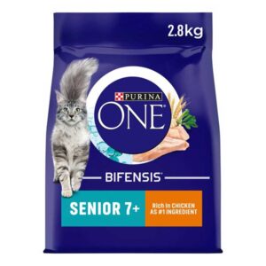 PURINA ONE Senior 7+ Dry Cat Food Chicken, 2.8kg