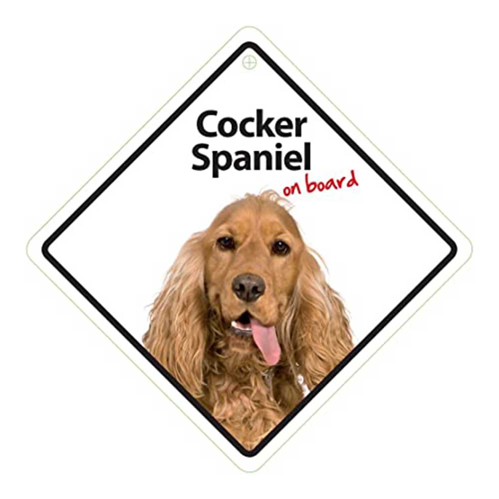 Cocker Spaniel On Board Sign