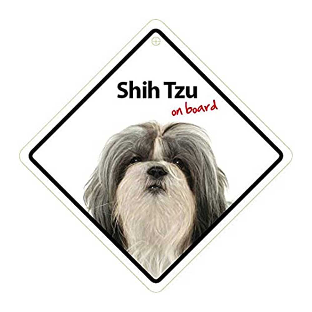 Shih Tzu On Board Sign