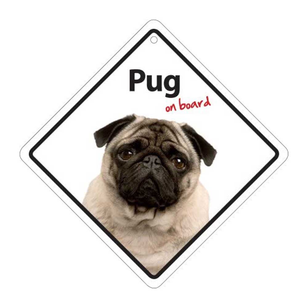 Pug On Board Sign