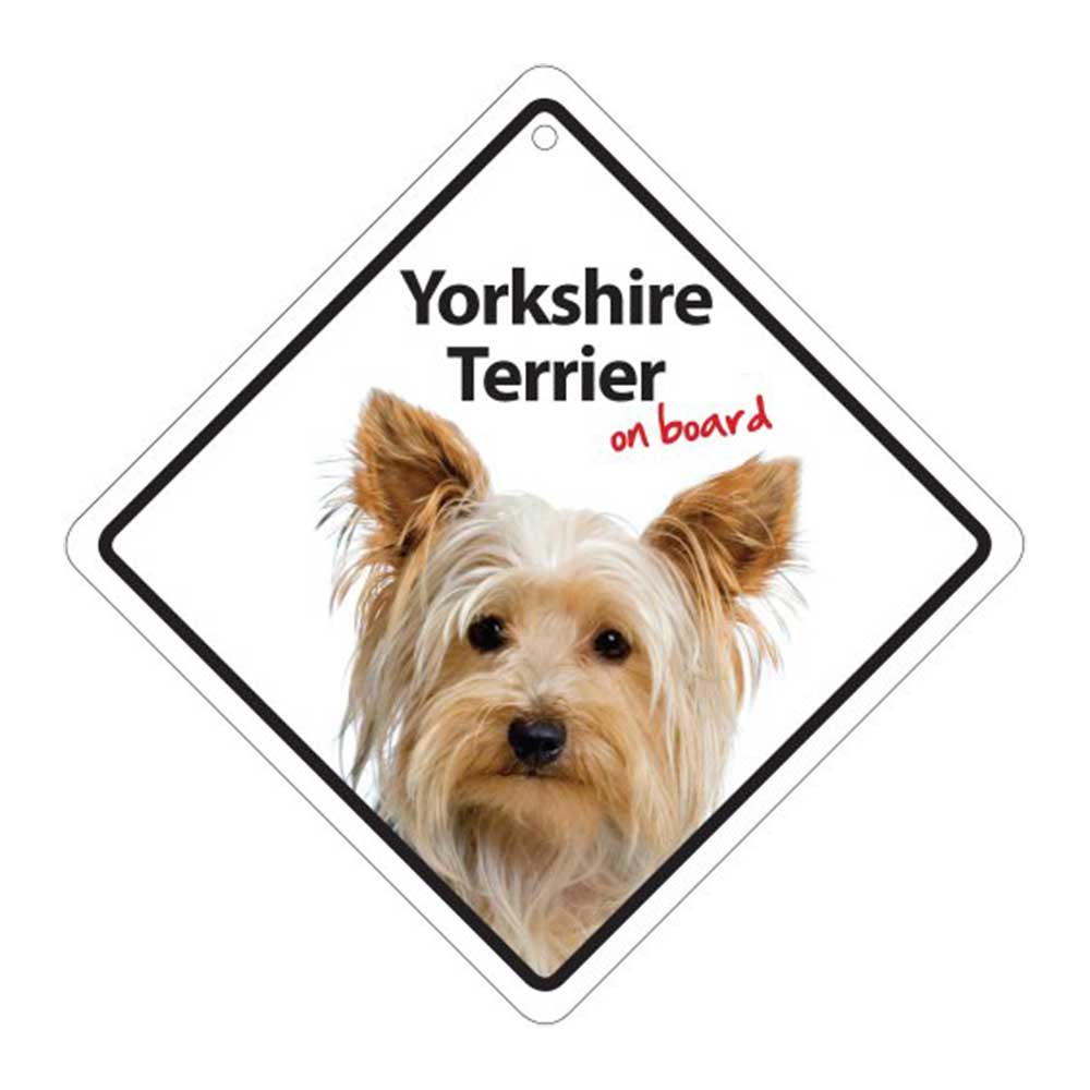 Yorkshire Terrier On Board Sign