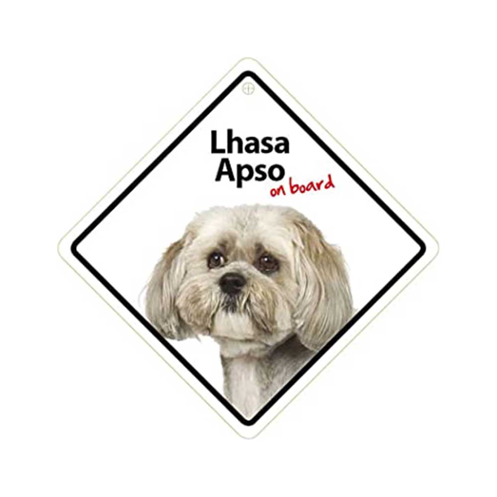 Lhasa Apso On Board Sign
