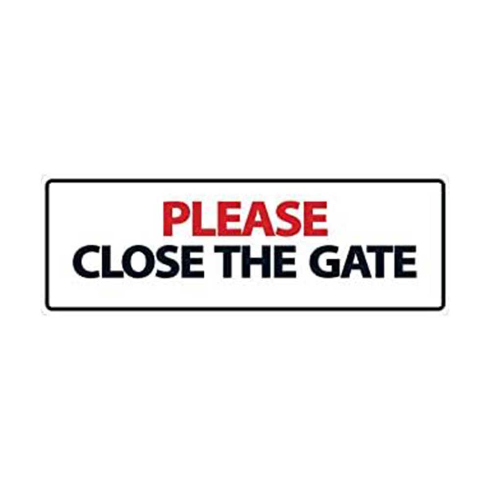 Please Close The Gate Landscape Sign