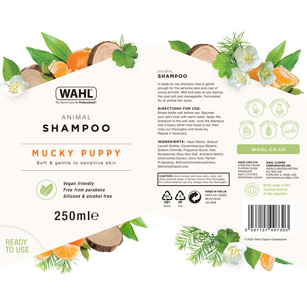 WAHL Mucky Puppy Shampoo, 250ml