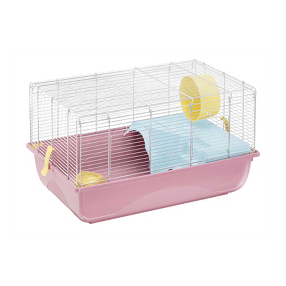 IMAC Criceti 60 Recycled Plastic Hamster Cage, Coral Pink