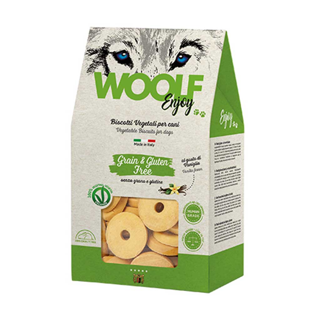 WOOLF Grain & Gluten Free Biscuits with Vanilla, 400g