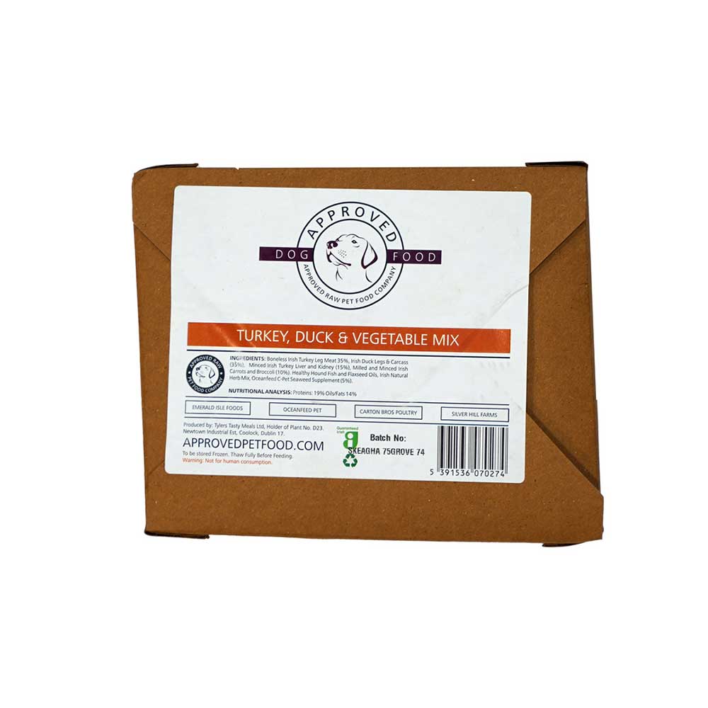 APPROVED RAW Turkey & Duck Mix, 500g