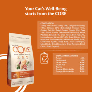 WELLNESS CORE Cat Original Turkey, 300g