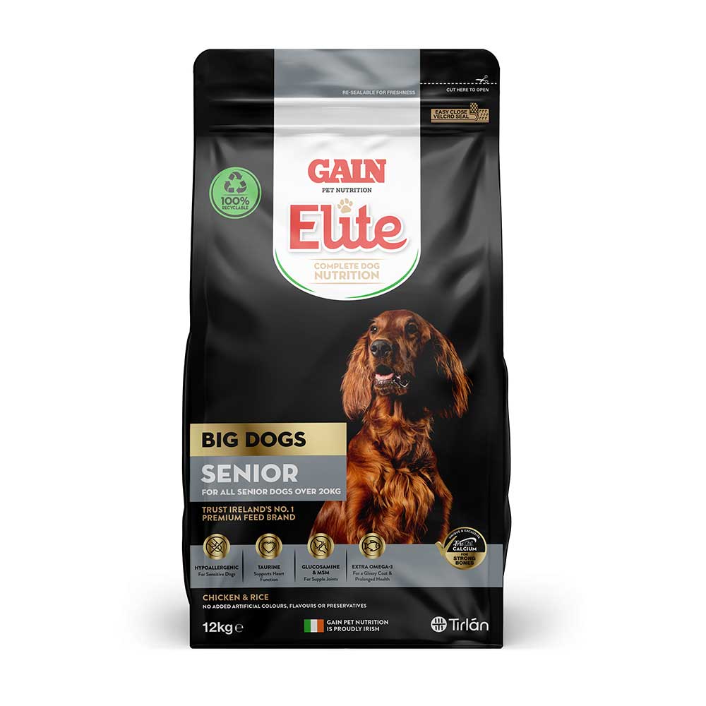Gain Elite Big Dogs Senior Dog Food, 12kg