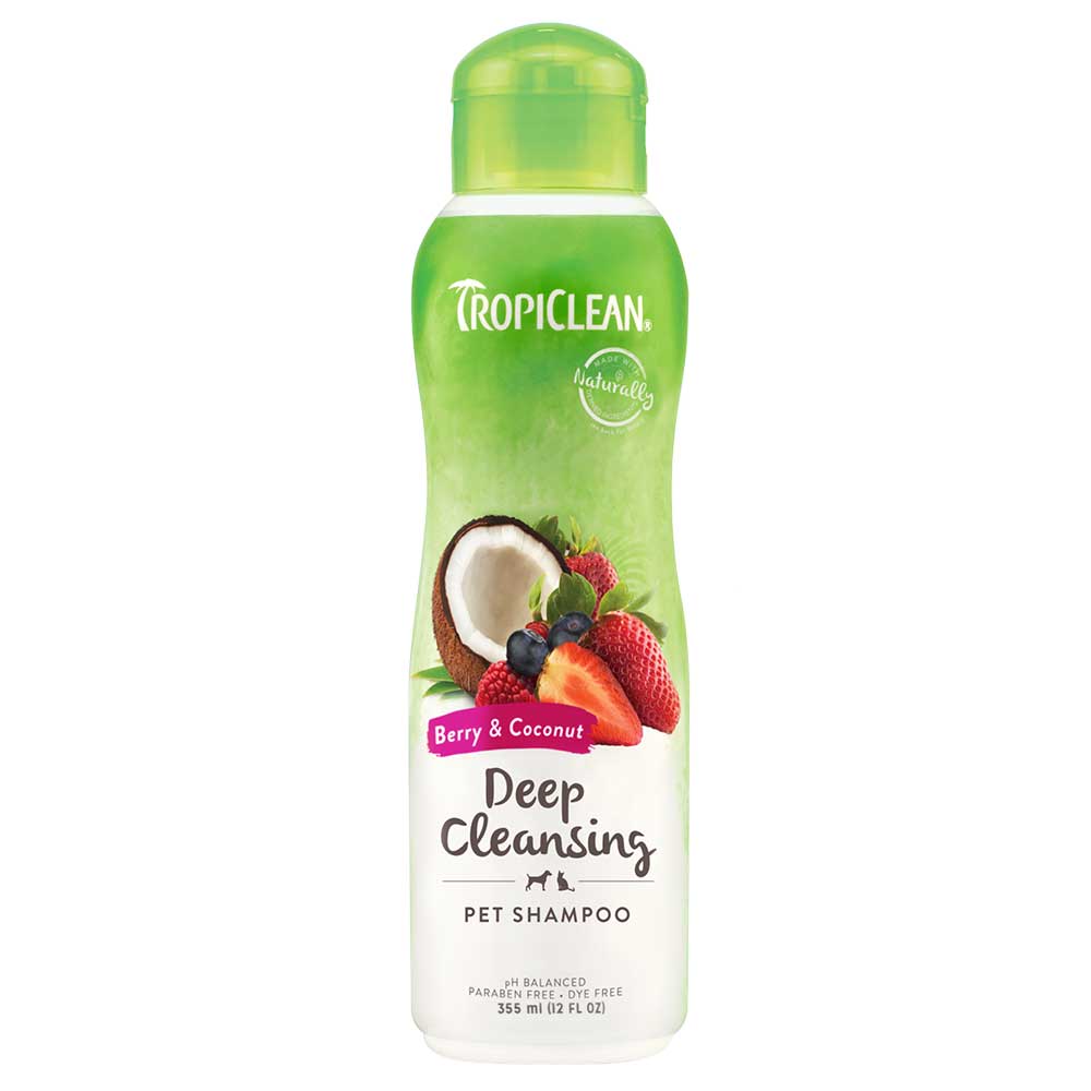 TROPICLEAN Deep Cleansing Pet Shampoo, Berry & Coconut