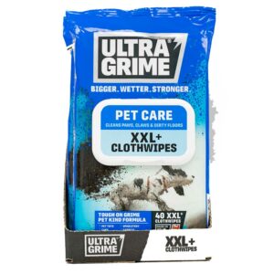 ULTRA GRIME XXL Pet Care Wipes, 40 Pack