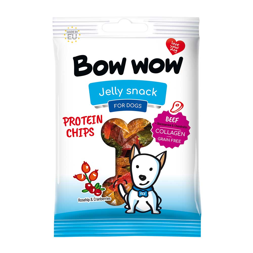 Bow Wow Protein Chips For Dogs, 60g
