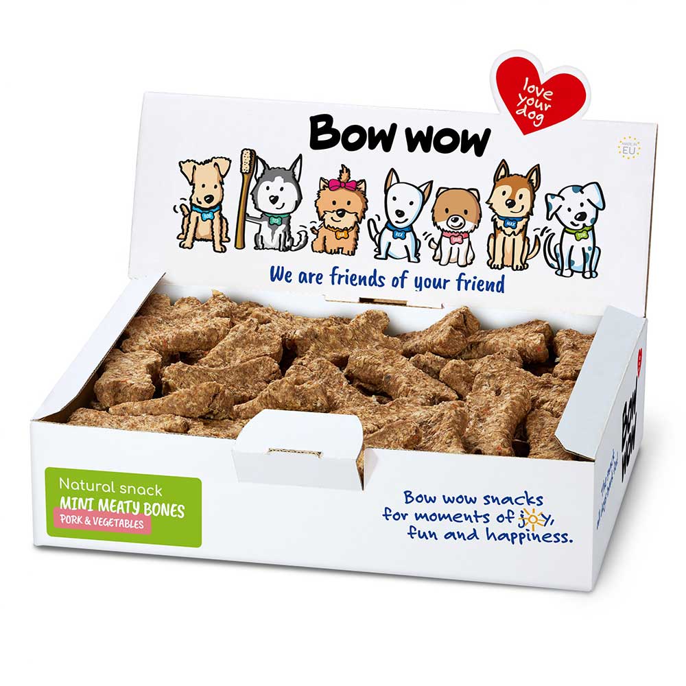 BOW WOW Mini Meaty Bone Dog Treat, Single