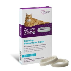 COMFORT ZONE Cat Calming Pheromone Collar, 2 Pack