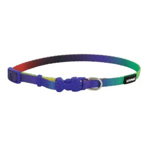LI'L PALS Adjustable Patterned Dog Collar, Prism