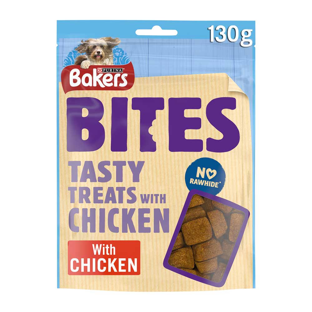 Bakers Bites Tasty Dog Treats, Chicken 130g