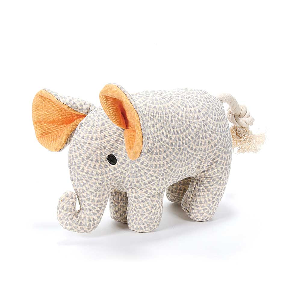 BUSTER & BEAU Boutique Elephant Dog Toy