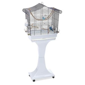 IMAC Sofia Bird Cage & Stand, Blue & White