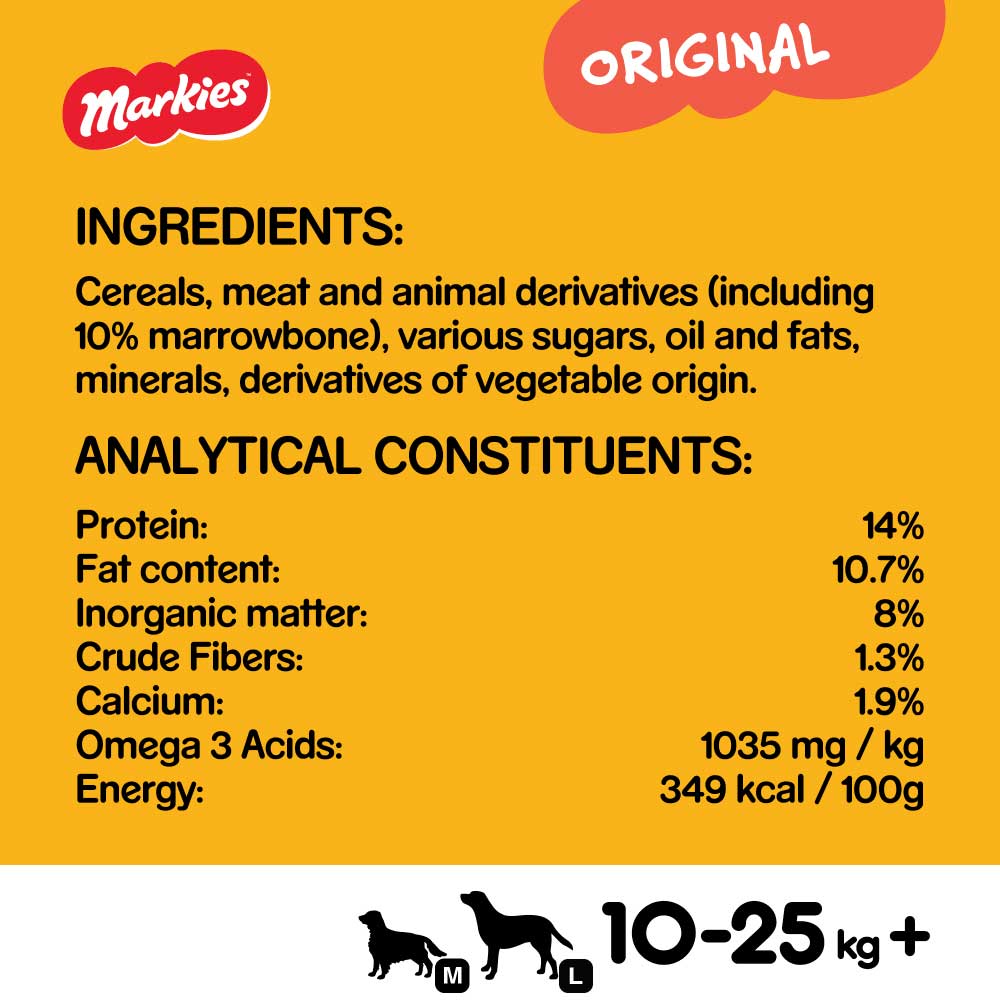 PEDIGREE Markies Biscuits Dog Treats with Marrowbone, 12.5kg