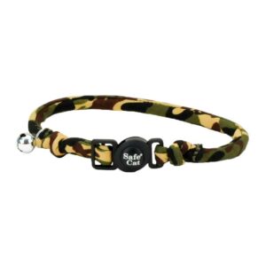 SAFE CAT Rolled Collar for Long-Haired Cat, Camo