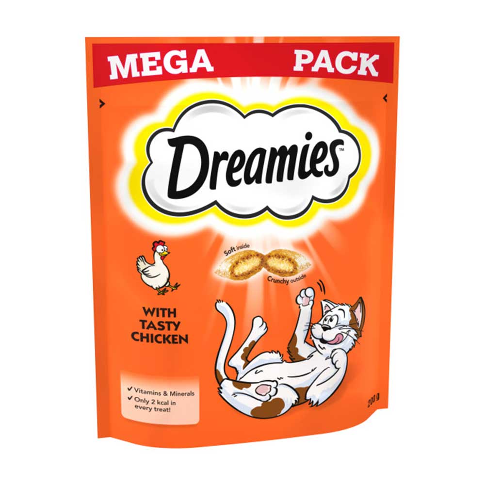Dreamies Cat Treats With Chicken, Megapack 200g