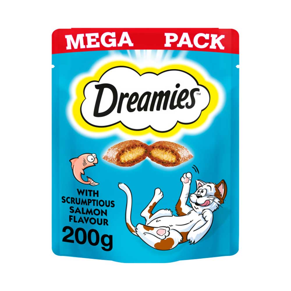 Dreamies Cat Treats With Salmon, Megapack 200g