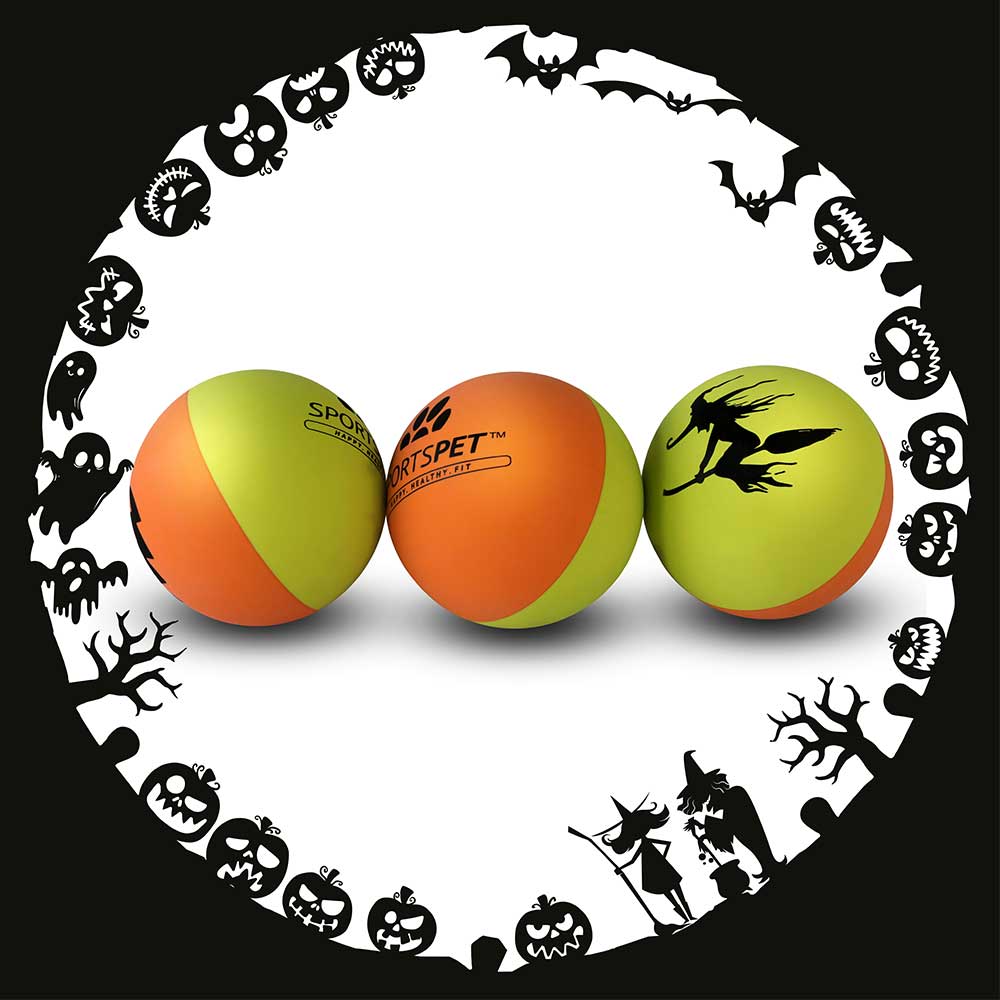 Sportspet Spooky High Bounce Ball, 3 Pack