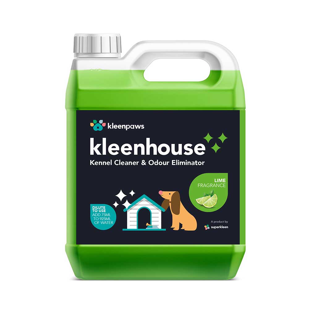 Kleenhouse Kennel Cleaner & Odour Eliminator, Lime