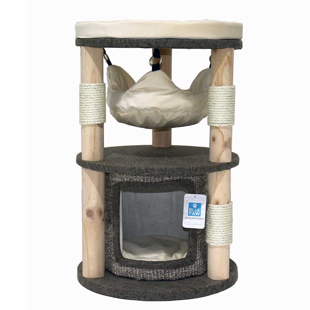 Blue Paw Two Tier Scratcher With Hammock