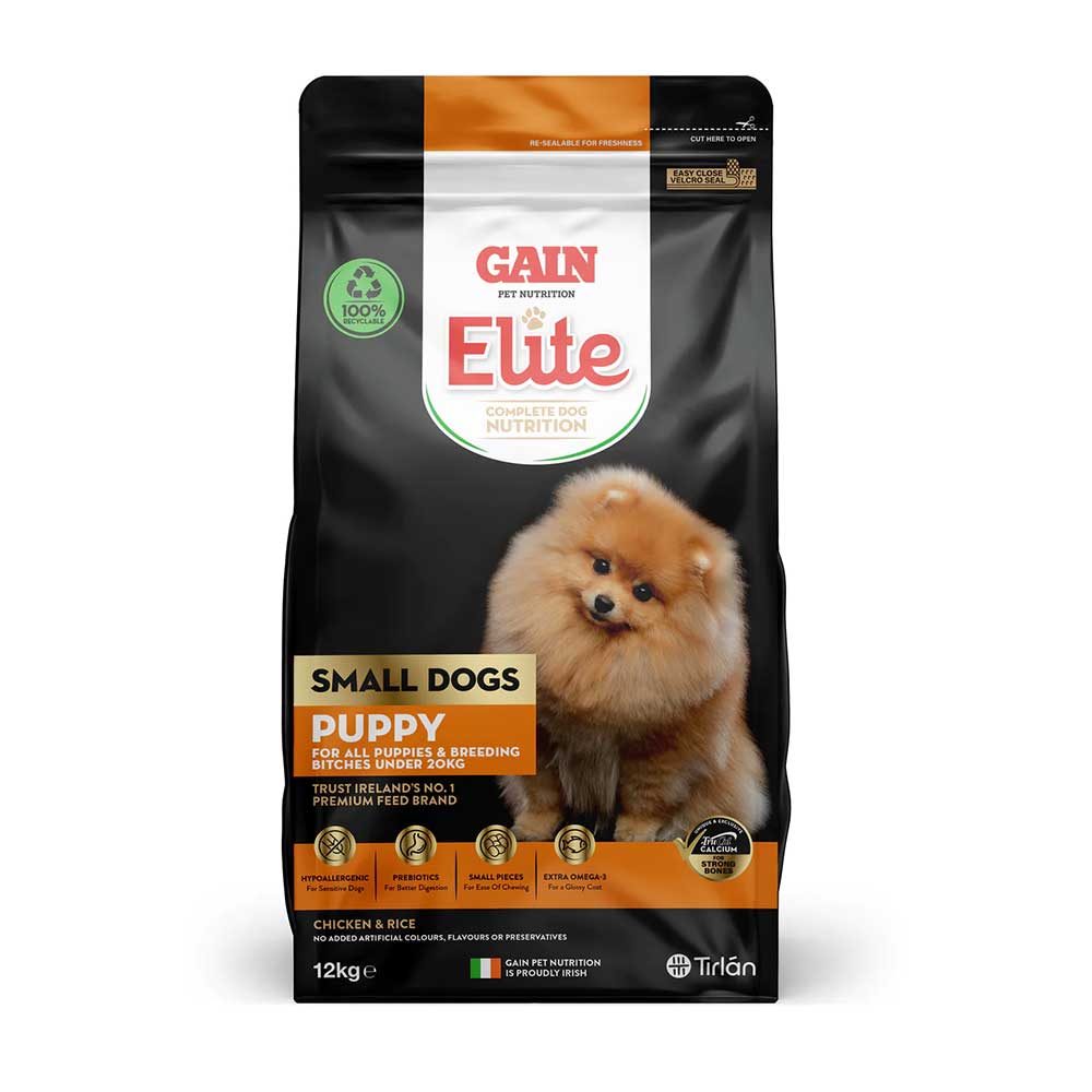 Gain Elite Small Dogs Puppy Food, 12kg