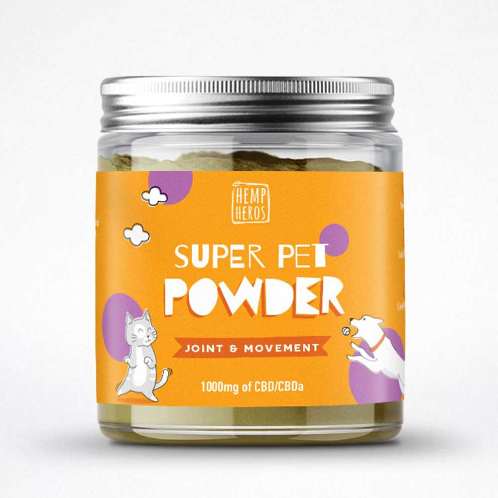 HEMP HEROS 1000mg Super Pet Powder, Joint & Movement