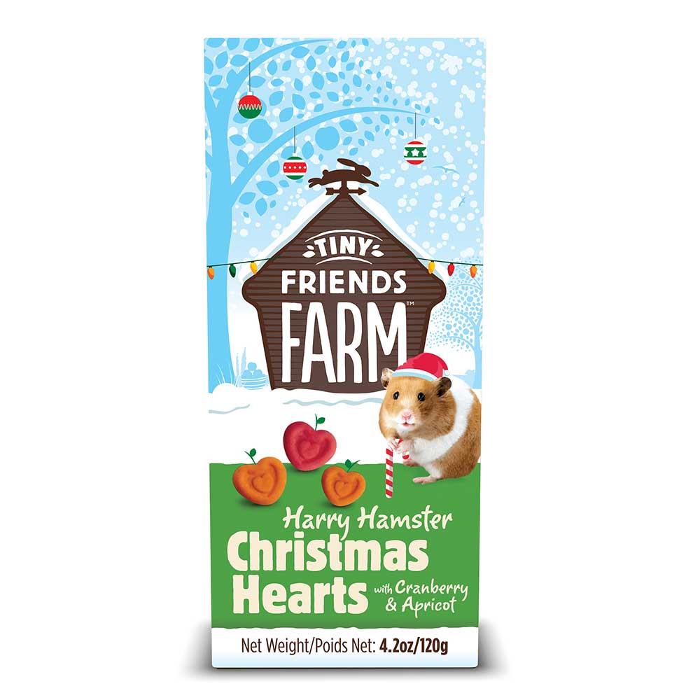 Tiny Friends Farm Harry Hamster Christmas Hearts