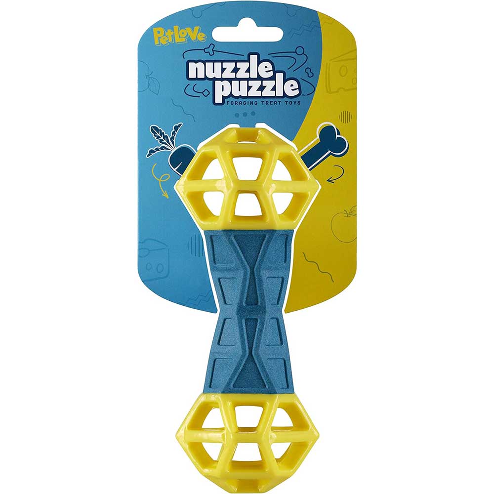 NUZZLE PUZZLE Foraging Treat Dumbbell
