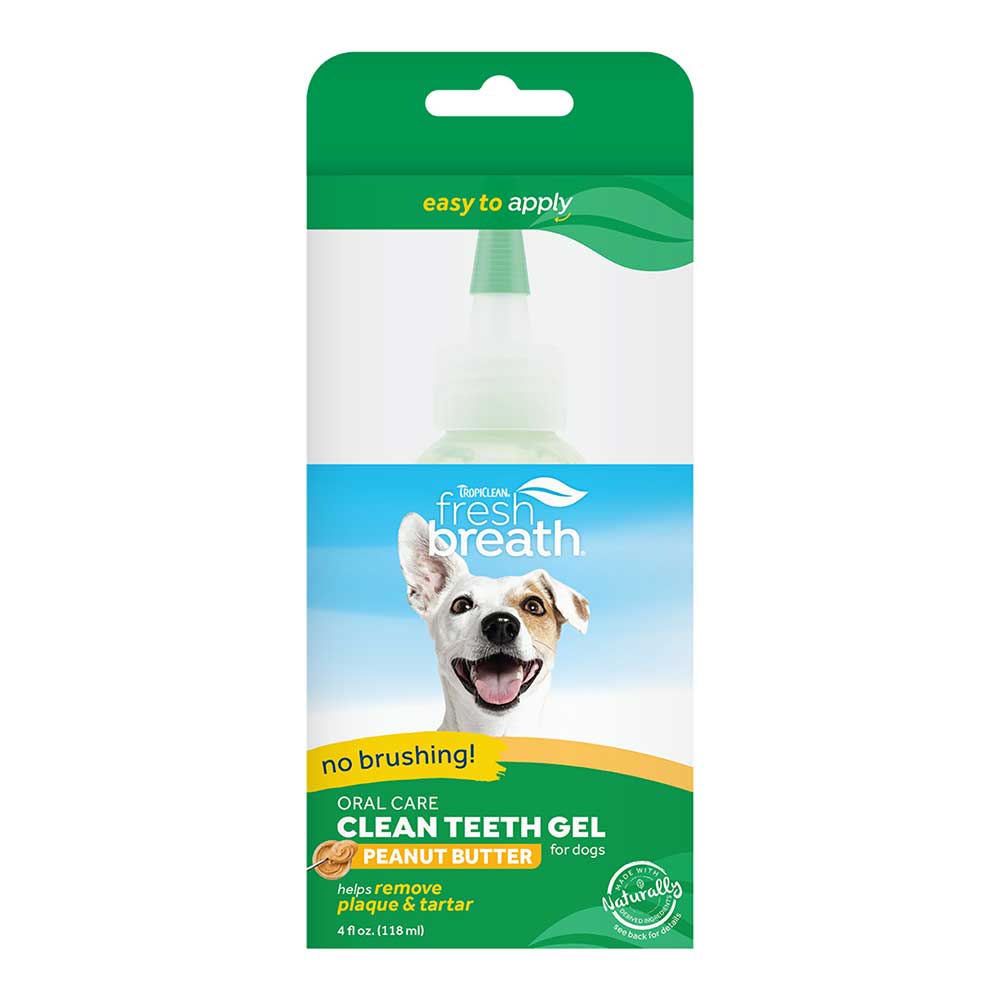 Fresh Breath By Tropiclean Oral Care Gel For Dogs, Peanut Butter