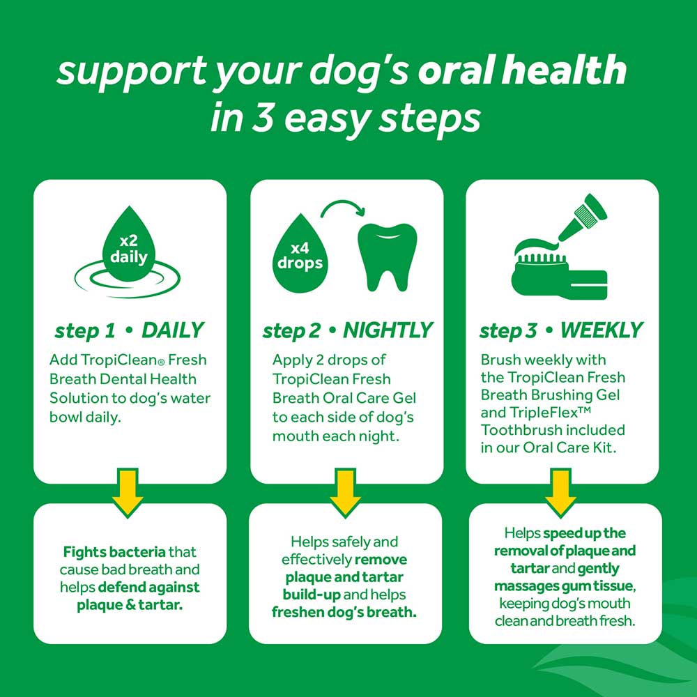 Fresh Breath By Tropiclean Oral Care Gel For Dogs, Peanut Butter