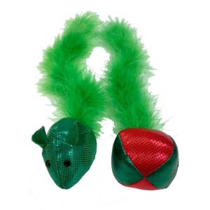 HAPPY PET Festive Feathers Cat Toy, 2 Pack