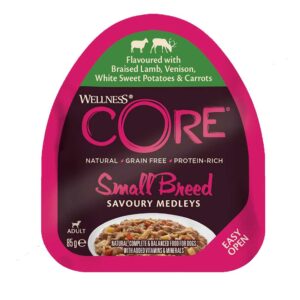 WELLNESS CORE Small Breed Savoury Medleys, Braised Lamb & Venison