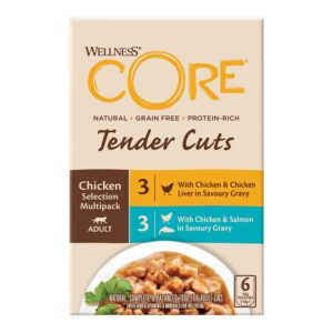 WELLNESS CORE Cat Tender Cuts Chicken Selection Multipack, 6x85g