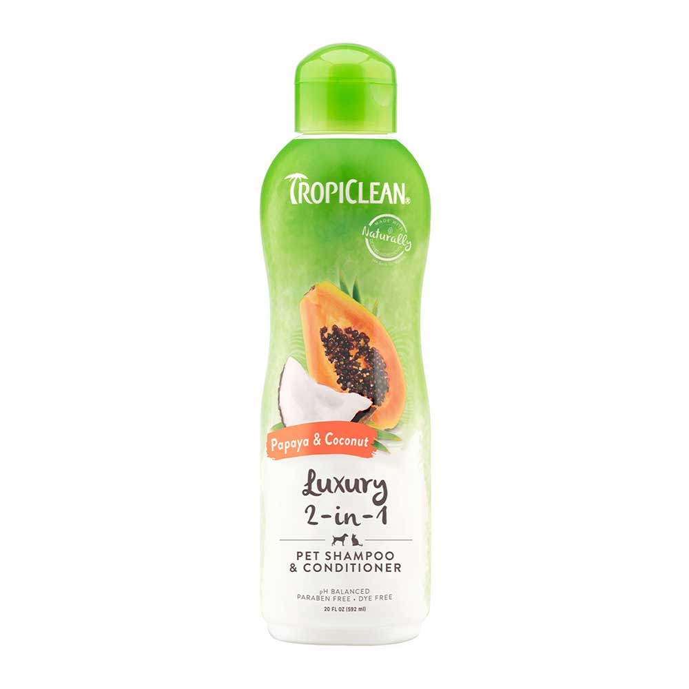 Tropiclean Papaya & Coconut Luxury 2 In 1 Shampoo & Conditioner