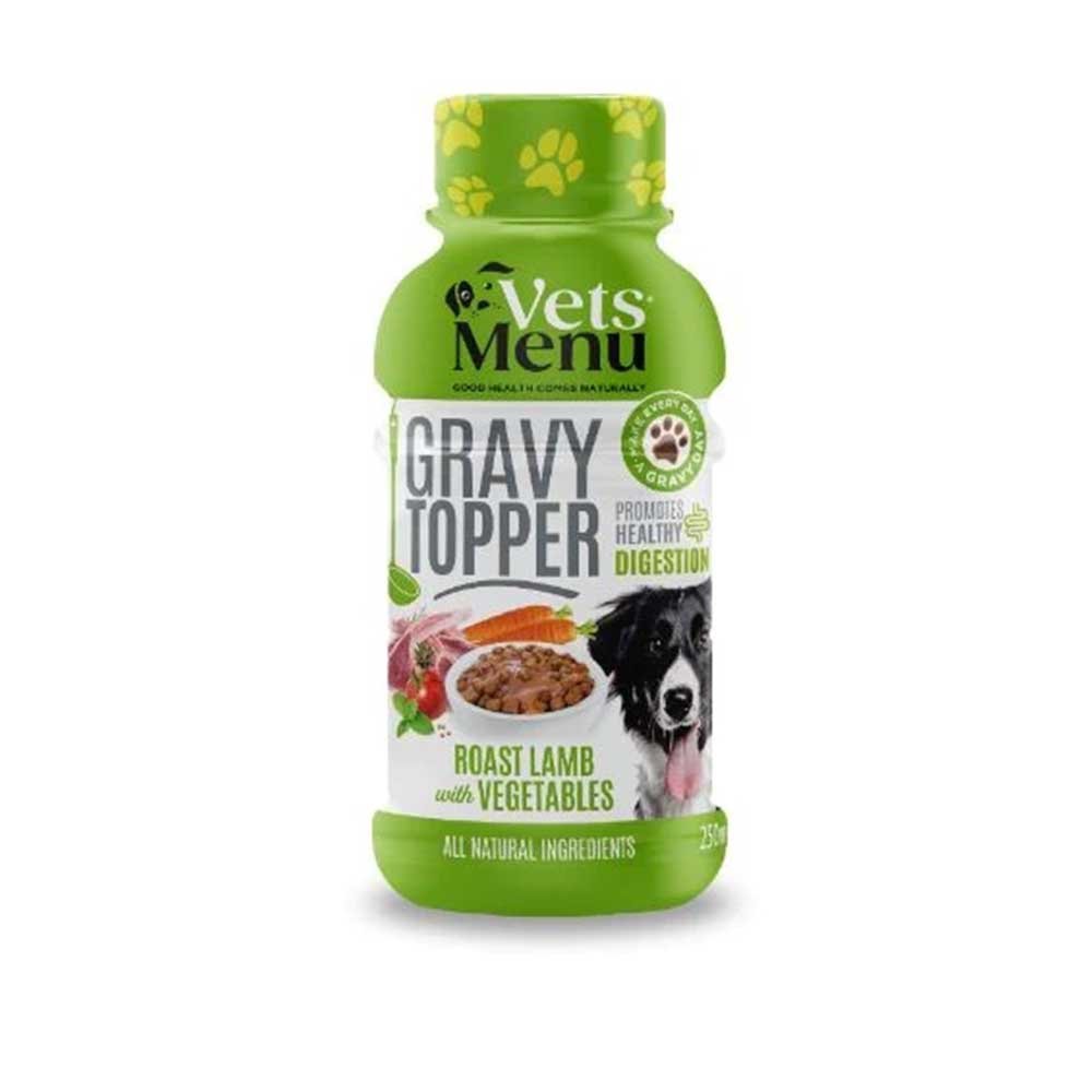 VETS MENU Gravy Topper for Dogs, Roast Lamb & Veg