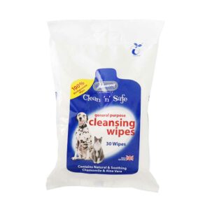 JOHNSON'S Clean 'n' Safe Cleansing Wipes, 30 Pack