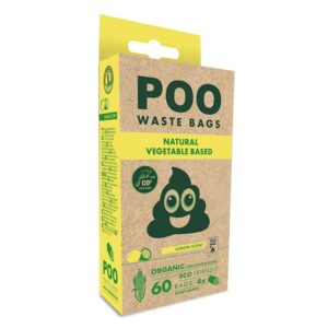 M-PETS Organic Lemon Scented Waste Bags, 60 Pack